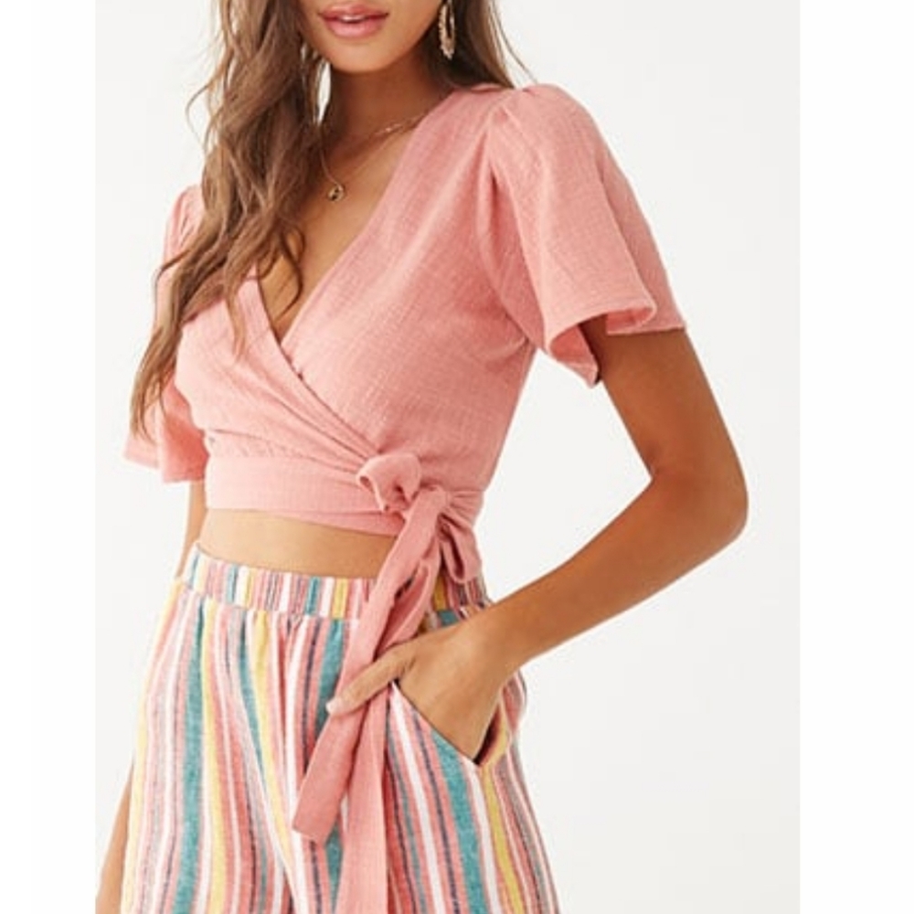 Forever 21 Wrap Crop Top
